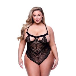 Body Baci Lingerie Sexy Strappy Lace Negro Queen