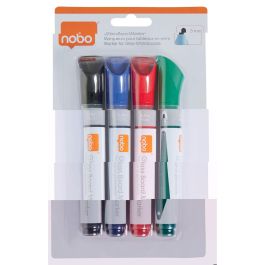 Rotul.Pizarra Nobo Cristal Blister De 4