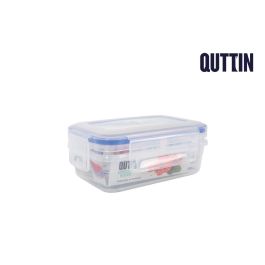 Quttin Fiambrera Hermética Rectangular 500 cc (12 Unidades)