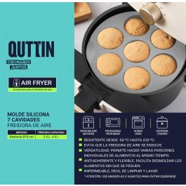 Molde Silicona 7 Huecos Air Fryer Quttin (24 Unidades)
