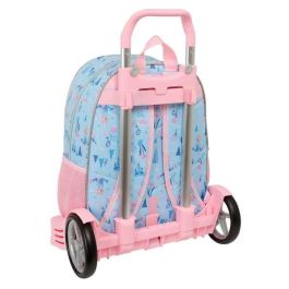 Safta Mochila Escolar con Carro Evolution Frozen "Ice Magic" 33x42x14cm