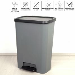 Cubo de basura Curver Gris oscuro Plástico 50 L (5 Unidades) Cubo de basura Curver Gris oscuro Plástico 50 L (5 Unidades)