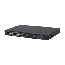 (Dh-Pfs4226-24Et-360-V3) Dahua Switch L2 Hi-Poe 2.0 Gestionable 24 Puertos 10/100 + 2 Uplink Combo Gigabit/Sfp