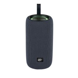 Basics Altavoz Bluetooth RGB 16W, Batería 1200 mAh, USB-C, Asa de Transporte Silicona, 6 LEDs, Ø8 x 16.8 cm