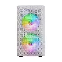 Mars Gaming MC-MEW Caja Gaming Mini Torre MicroATX FRGB Blanco Cristal Templado para PC con 2 Ventiladores 120mm Precio: 35.50000003. SKU: B19R6888V2