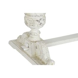 DKD Home Decor Mesa Comedor Neoclásico de Abeto Natural Blanco 200x90x78 cm Desmontable DKD Home Decor Mesa Comedor Neoclásico de Abeto Natural Blanco 200x90x78 cm Desmontable