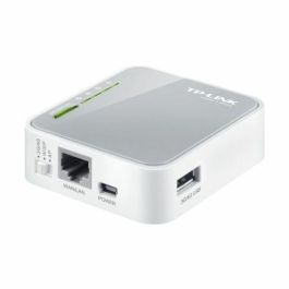 TP-Link TL-MR3020 Router Portátil Wi-Fi N150 Mbps (2.4 GHz) para Módem USB 3G/4G, Ethernet Rápido, Gris/Blanco TP-Link TL-MR3020 Router Portátil Wi-Fi N150 Mbps (2.4 GHz) para Módem USB 3G/4G, Ethernet Rápido, Gris/Blanco