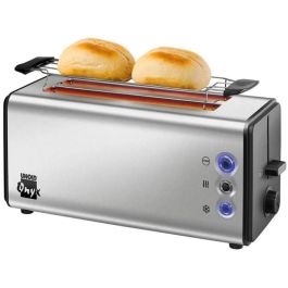 Unold 38915 Tostador Onyx Duplex 4 rebanadas negro/acero inoxidable 1180W con funciones descongelar y recalentar