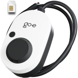 go-eCharger Gemini 2.0 22 kW (32A 3-phasig) Cargador Eléctrico para Vehículos, Negro/Blanco, sin Cable, 4G/LTE