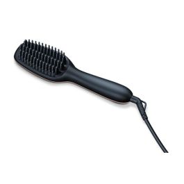 Beurer HS-60 Cepillo Alisador Eléctrico con Pantalla LCD y Función Iónica para Cabello Liso y Sin Electricidad Estática