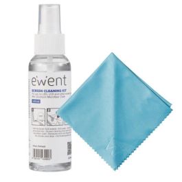 Ewent EW5668 Kit de Limpieza de Pantallas y Plásticos, Universal, con Paño Microfibra, sin Alcohol/Amoníaco, Antiestático, 100 ml Precio: 7.99000026. SKU: B1C3K87FSW