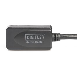 Digitus Cable de Extensión USB 3.0 Tipo A Macho/Hembra 5m Activo Negro para PC/Mac (USB 3.2 Gen 1)
