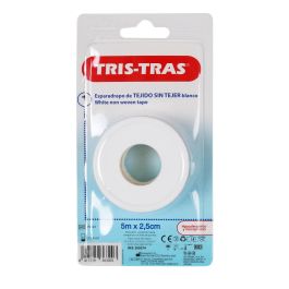 Tris-Tras Esparadrapo TNT para Zonas Sensibles, 5 m x 2.5 cm (24 Unidades) Tris-Tras Esparadrapo TNT para Zonas Sensibles, 5 m x 2.5 cm (24 Unidades)