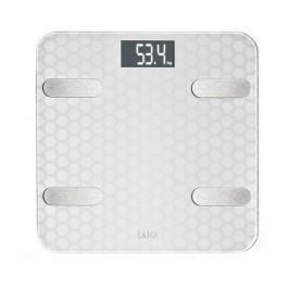 Báscula Digital de Baño LAICA Blanco Plateado Báscula Digital de Baño LAICA Blanco Plateado