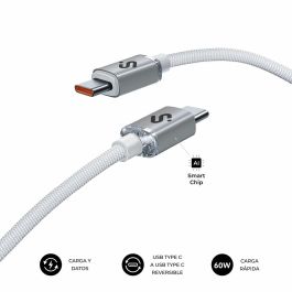 Cable USB-C a USB-C Subblim OPTIMUS Blanco 1 m