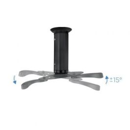 TooQ PJ1010TN-B Soporte de Techo para Proyector Inclinable ±15°, Giratorio ±180°, Carga 10kg, Negro, Distancia 130/200mm TooQ PJ1010TN-B Soporte de Techo para Proyector Inclinable ±15°, Giratorio ±180°, Carga 10kg, Negro, Distancia 130/200mm
