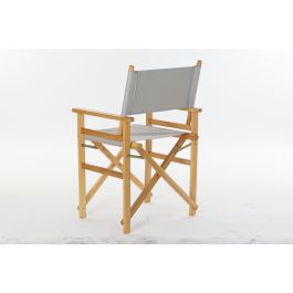 DKD Home Decor Silla Terraza Y Jardin Gris Natural 48 x 87 x 56 cm