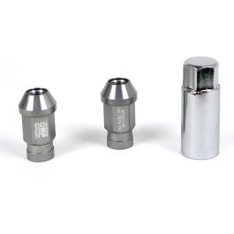 Omp OMPS09911204 Juego 20 Tuercas de Rueda Aluminio 7075 Alta Resistencia para Coche M12x1.25 Llave 19mm Largo 40mm Gris Omp OMPS09911204 Juego 20 Tuercas de Rueda Aluminio 7075 Alta Resistencia para Coche M12x1.25 Llave 19mm Largo 40mm Gris