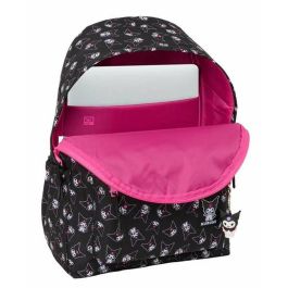 Safta Mochila para portátil 14.1'' Kuromi con dimensiones 31x43x13 cm, edad mínima recomendada 3 años
