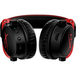 HyperX Cloud Alpha Wireless Gaming Headset - Virtual 7.1-Surround/DTS Headphone:X 2.0/Spatial Audio - Over-Ear Negro/Rojo