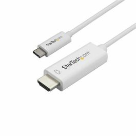 Adaptador USB C a HDMI Startech CDP2HD1MWNL Blanco Precio: 38.95000043. SKU: S55058309