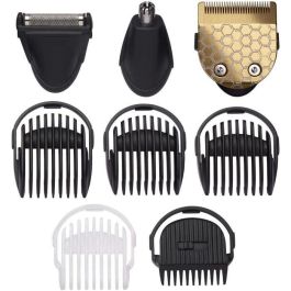 Babyliss MT726E Recortadora de Barba y Corporal Multifunción 8 en 1 de Titanio Inalámbrica 60 min Autonomía y Cabezales Lavables