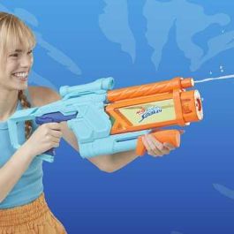 Nerf Super Soaker G0999 Lanzador de Agua Mega Dunk-Fill con Tanque Fácil de Llenar 1 Litro Traslúcido +6 Años