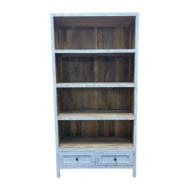Estantería Home ESPRIT Blanco Madera de mango 100 x 40 x 198 cm Precio: 903.89000009. SKU: B1GDGERCXT
