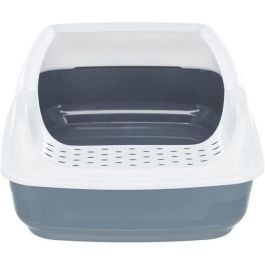 TRIXIE Caja de arena Delio - Borde - 38 × 20 × 50 cm - Estampado gris y blanco TRIXIE Caja de arena Delio - Borde - 38 × 20 × 50 cm - Estampado gris y blanco