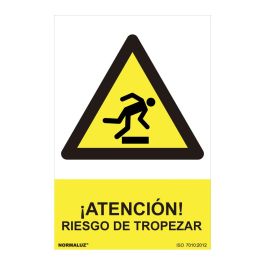 Normaluz Cartel "Atención riesgo de tropezar" PVC 0.7mm 30x40cm - Rótulos de peligro Precio: 3.50000002. SKU: S7906998