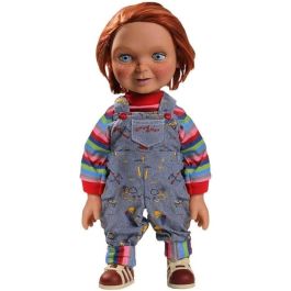 MEZCO TOYZ Muñeco Diabólico Chucky - Figura articulada parlante 38cm con ropa de tela