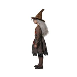Disfraz de Bruja Malvada Maléfica Verde y Negro para Niña 5-6 Años - Halloween