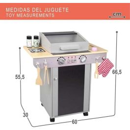 Barbacoa de madera con 10 piezas 60x30x66,5 cm Barbacoa de madera con 10 piezas 60x30x66,5 cm