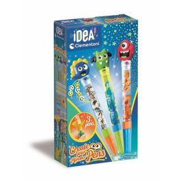 Clementoni CLE8005125188284 Mini Taller de Bolígrafos, Crea tus Bolígrafos, Tema Monstruos, 3 Bolígrafos, para 6+ Años