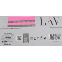 LAV Set 4 Vasos 305cc Aras Color 8.5 x 10 x 8.5 cm (6 Cajas)