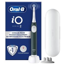Cepillo de dientes eléctrico - ORAL B - Serie iO2 - Verde bosque + Estuche de viaje