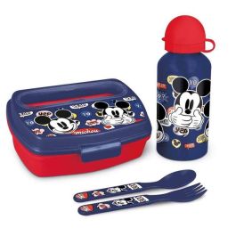 Set de Menaje Infantil Mickey Mouse Happy smiles 21 x 18 x 7 cm Rojo Azul Precio: 16.89000038. SKU: S2417567