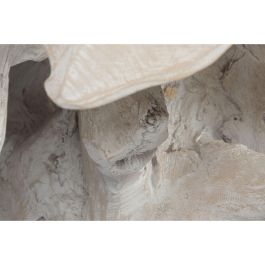 DKD Home Decor Indonesia 1c24 Mesa Centro Balines Blanco 88 x 88 x 46 cm Raíz de Teca