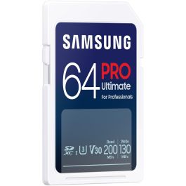 SAMSUNG XC PRO Ultimate 64GB Tarjeta SDXC Clase 10 UHS-I Velocidad 200MB/s Lectura 130MB/s Escritura