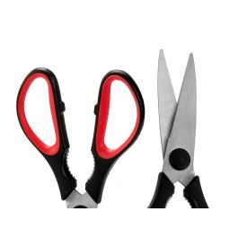 Tijera de cocina con protector magnético Kinvara 16x27.5x1.5 cm, negro/rojo (36 Unidades) Tijera de cocina con protector magnético Kinvara 16x27.5x1.5 cm, negro/rojo (36 Unidades)
