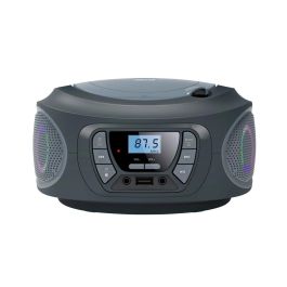 Fonestar Radio CD Boom - One - G USB FM con entrada auxiliar, efectos luminosos y portátil - Gris Fonestar Radio CD Boom - One - G USB FM con entrada auxiliar, efectos luminosos y portátil - Gris