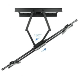 Tooq Soporte Pared TV LP3790TN-B Giratorio Inclinable Nivelable para Pantallas de 43-90" hasta 75kg