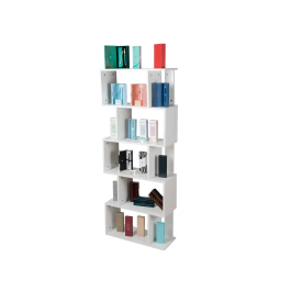 Belius Expositor De Pie Blanco Melamina 5 Estantes 50 Piezas 680x320x1700 mm