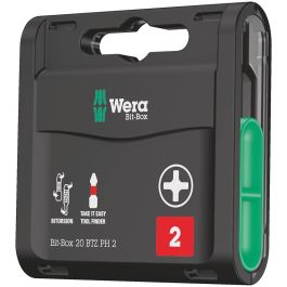 Wera 20 BTZ PH - Puntas de Destornillador Phillips PH 2, 20 Piezas, 25mm, Magnéticas, con Caja de Plástico Precio: 51.68999968. SKU: B1DEHP6EWA