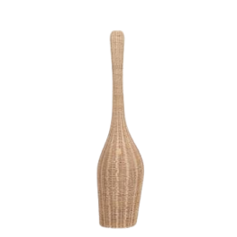 Lampara Pie Tropical DKD Home Decor Marron Claro 25 x 125 x 25 cm