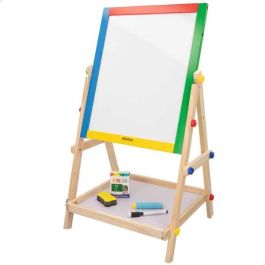 Pizarra 2 caras blanca y negra de madera 37,5x65cm con accesorios (woomax) Pizarra 2 caras blanca y negra de madera 37,5x65cm con accesorios (woomax)