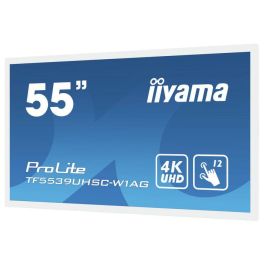 iiyama TF5539UHSC-W1AG Pantalla Táctil Interactiva 55" 4K UHD PCAP IPS 15 Puntos Open Frame Antirreflejos Touch-Through-Glass Blanca Uso 24/7 iiyama TF5539UHSC-W1AG Pantalla Táctil Interactiva 55" 4K UHD PCAP IPS 15 Puntos Open Frame Antirreflejos Touch-Through-Glass Blanca Uso 24/7