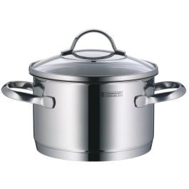 WMF Provence Plus - Set de Ollas y Cacerolas: Olla Baja 2.5L, Ollas Altas 1.9L, 3.3L, 5.7L y Cazo 1.7L, Plata