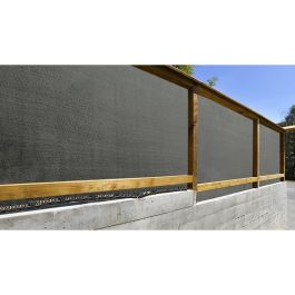 Malla de ocultacion premium antracita 1,5x5m fun&go Malla de ocultacion premium antracita 1,5x5m fun&go