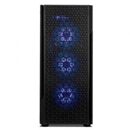 NOX Infinity Beta Semitorre PC ATX Negro con Ventana Lateral de Cristal Templado, Frontal Mesh, Soporte Gráficas 300mm y USB 3.0